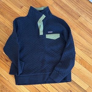 NWOT Patagonia Pullover in Navy/Green